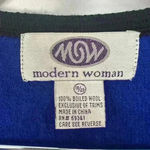 Modern Women Ugly Christmas‎ Sweater Vest 100% Boiled Wool Grannycore Sz 18/20 Blue Photo 9