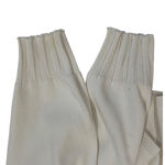 Chico's Rayon Fine Knit White Full Zip Sweater Women's Size L 12 (2) Normcore Photo 6