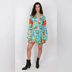 RIXO Jackie Floral Mini Dress Photo 3