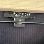 Perceptions  Black Sweater with Pearl Details Photo 1