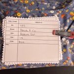 Denim And Co Womens Peplum Top Size 1X Prairie Floral Bohemian Festival Indie Blue Photo 11