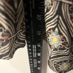 Free People Boho Peasant Top Bell Sleeve V-Neck Geometric Flowy Tunic Sz M Photo 7