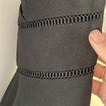 Jun & Ivy Francesca's Black Ladder Trim Mini: black Dress Photo 8