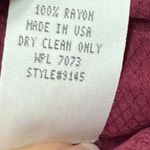 Vintage Dark Red Wide Leg Drawstring Pants Size XL Photo 4