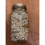 Mystery Jewelry Jar Large Jar Classic Pearls Victorian Castlecore 30 Pieces White Photo 3