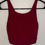 Storia Stori Red Maroon High Neck Sports Bra Crop Top criss cross back 4 XS-S Photo 0