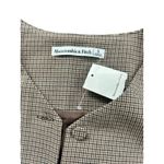 Abercrombie & Fitch Abercrombie Fitch Houndstooth Vest Waistcoat Button Front Layering NWT Photo 2