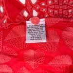 Johnny Was $350 NWOT  Desi Embroidered Floral Red Eyelet Button Shirt Blouse Sz L Photo 15