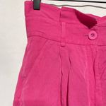 & Other Stories & Other Stories Paperbag High Waisted Wide Leg Shorts Lyocell Linen Pink Size 4 Photo 8