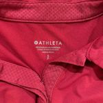 Athleta  Women’s Small Petite Red Polo Active Top Short Sleeve Performance Shirt Photo 1