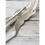 Off White Bracelet with Angel Wings, Cross and Clear Gems Photo 3