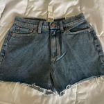 PINK - Victoria's Secret Victorias Secret PINK High Waisted Cut Off Denim Shorts Photo 0