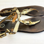 Tory Burch  Metallic Gold Sandals size 7 Photo 0