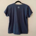 Life is Good Blue Crusher Tee V-neck Super Mom Cotton Casual Women's size Large Photo 5