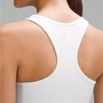 Lululemon Ebb to street cropped white Tank Top Photo 1