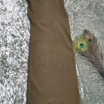 ZARA Knit Midi Bandage Green Open Back Dress Photo 0