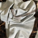 Leopard Cheetah Animal Print Crop Short Sleeve Top Stretch 2XL XL Brown Size 1X Photo 11