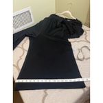 Hutch Anthropologie  black jersey knit wide-leg V-neck smocked jumpsuit, size M Photo 14