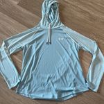 Under Armour  UA Womens L Velocity 1355646 Hooded Long Sleeve Top Teal Athletic Photo 0
