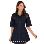 Petal and Pup  Rev Mini Short Sleeve Button Denim Dress Size Small NEW Photo 3