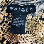 Waimea Jumpsuit Gaucho Snakeskin Size Medium Tan Photo 7