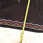 Maurice's Tank Top Womens L Black Rayon Embroidered Lightweight Boho Flowy New Photo 12