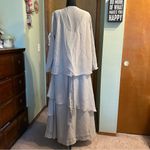 NWOT gray chiffon sleeveless Mother of the Bride dress size 14 chiffon jacket Photo 3