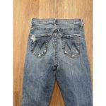 Mother The Insider Crop Step Chew in Dancing on Coals Distressed Blue Jeans Sz26 Size 26 Photo 2