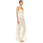 For Love & Lemons NWT Blossoms Maxi Dress Size Medium in soft pink and yellow Photo 5