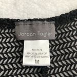 Jordan Taylor  women’s Black Cold Shoulder Swimsuit Coverup Short Sleeve Size M Photo 5