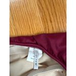 J.Crew One Shoulder Swimsuit Burgundy Tie Strap Lined Bathing‎ Suit Purple Size 6 Photo 2