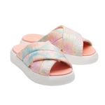 Toms Size 10: Alpargata Mallow Crossover Candy Pink Tie Dye Jersey Sandals Photo 1