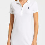 Ralph Lauren Polo White Short Sleeve Polo Shirt Dress Size Large Photo 0