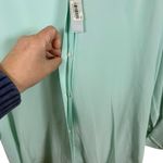 NWT Dylan Gray 100% Silk Button Down Roll Sleeve Blouse Mint Size M Blue Size M Photo 1