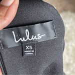 Lulus  | Black Scalloped Endlessly Endearing Mini Dress Sz XS Photo 7
