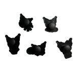 New! 5 Kuromi Croc/Shoe Charms Black Size undefined Photo 1
