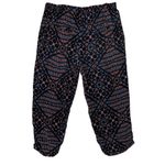 Free People  Geometric Print Pants XS Boho Slouchy Crop Tapered Lounge Photo 1