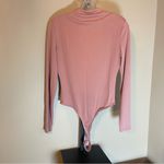 Elodie  Dusty Pink Long Sleeve Bodysuit Photo 5
