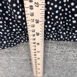 Craft And Barrow Button Blouse Size 3X Polka Dot Stretchy Casual Oversized Comfy Black Photo 5