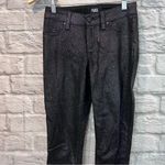 Paige  Verdugo Ankle Jeans Size 24 Night Violet Shimmer Coated Shimmer Holiday Photo 4