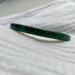 Malachite Brass‎ Bangle Green Vintage Gold Bracelet Photo 1