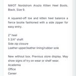 Nordstrom NEW  Arazio Kitten Heel Bootie Black Photo 11