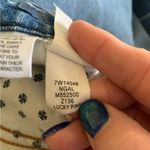 Lucky Brand Pins Patchwork Appliqué High Rise Cropped Light Wash Jeans Size 26/2 Photo 4