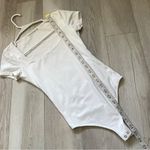 Abercrombie & Fitch Bodysuit square neck womens White (xsmall) seamless fitted Photo 4