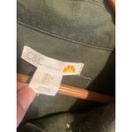 C&C California Slouchy Lightweight Jacket Cropped Linen Size Large L Drawstring Photo 2