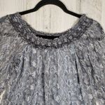 Bailey 44 Sheer Lined Off-The-Shoulder Silk Snake Print Top Women's Size Small Photo 1