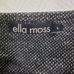 Ella Moss Women's Large Black, White Variegated Knit, Mini Skirt Photo 4
