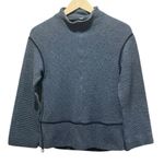 Lululemon On Repeat Mock Neck Sweatshirt Heathered Core Dark Grey Size 2 Photo 5