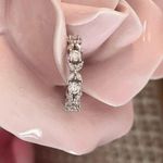 X and O Sterling Silver Moissanite Ring Size 5 Photo 0