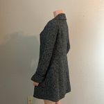 Trina Turk  Pea Coat Jacket Size 8 Women's Wool Blend Black Gray plaid #B Photo 15